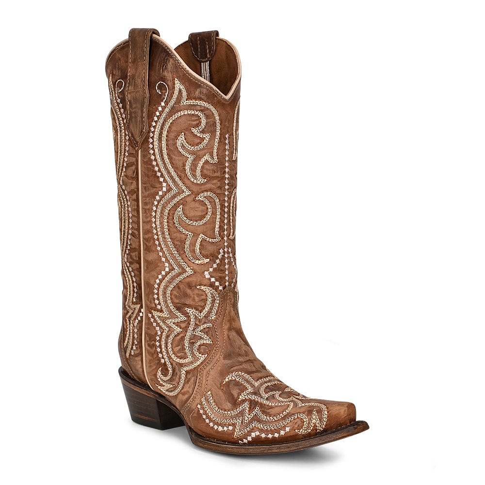 Women's Circle G Brown Embroidery Western Boots - L5893 6B Women's Circle G Brown Embroidery Western Boots - L5893 6B
