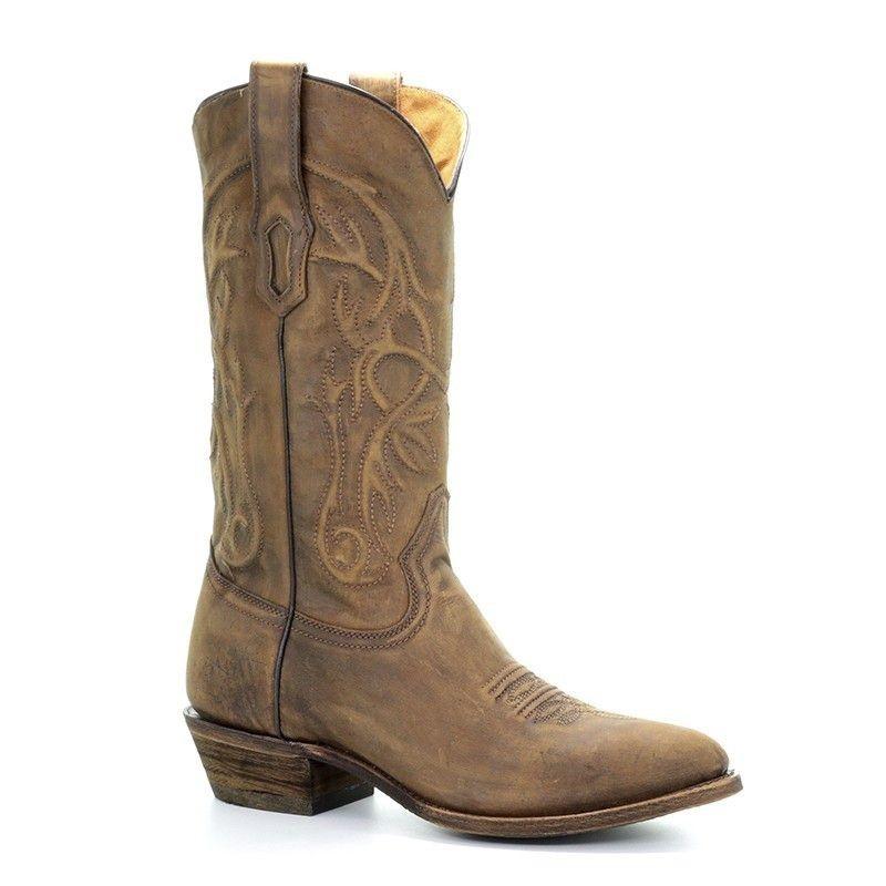 Corral Men's Vintage Golden Brown Comfort System Cowboy Boots