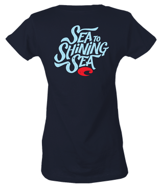 Costa Del Mar Shirts Costa Del Mar Women's Americana Sea To Shining Sea