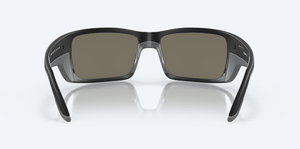COSTA DEL MAR Sunglasses Matte Black / Blue Mirror Cost Del Mar Permit Matte Black Frame/Blue Mirror Lens Sunglasses