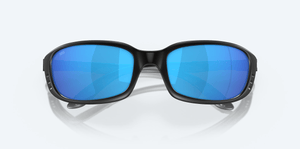 COSTA DEL MAR Sunglasses Matte Black / Blue Mirror Costa Del Mar Brine Matte Black Frame/Blue Mirror Lens Sunglasses