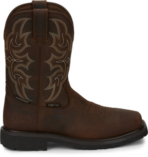 Justin Work Boots Justin Stamped Ricochet Composite Toe Men's Western Work Boot - SE3003