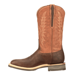 LUCCHESE BOOTS Boots Lucchese Men's Rudy Chocolate/Peanut Horseman Barn Boots M4090.WF