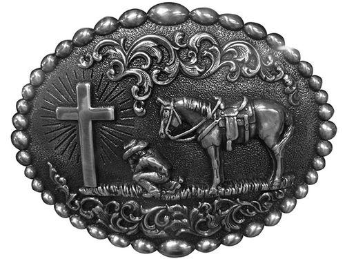 Nocona Men's Cowboy Prayer Buckle 37374 – Russell's Western Wear,