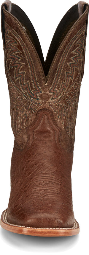 TONY LAMA Boots Tony Lama Men's Alamosa Brown Smooth Ostrich Western Boots SA6102