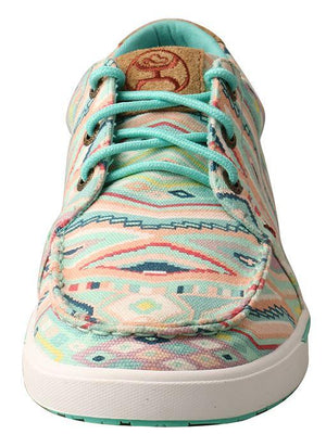 Twisted X Shoes Twisted X Women’s Hooey Loper Light Blue Multicolor Shoes - WHYC010