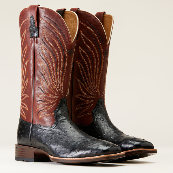 Mens Exotic Ostrich Caiman Boots Russell s Western Wear Inc