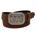 3-D DESIGNS Belts Ariat Women's Brown Rhinestone Filigree Belt A10006944