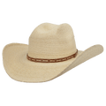 3-D DESIGNS Hats M&F Western Men's Alamo Palm Leaf Straw Western Cowboy Hat D28575