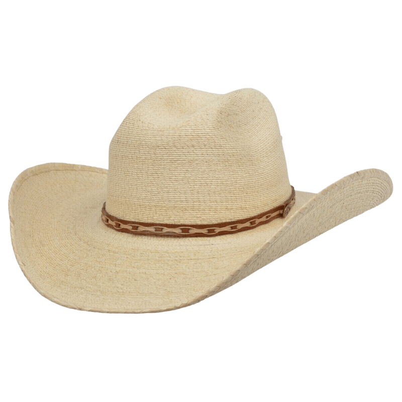 3-D DESIGNS Hats M&F Western Men's Alamo Palm Leaf Straw Western Cowboy Hat D28575