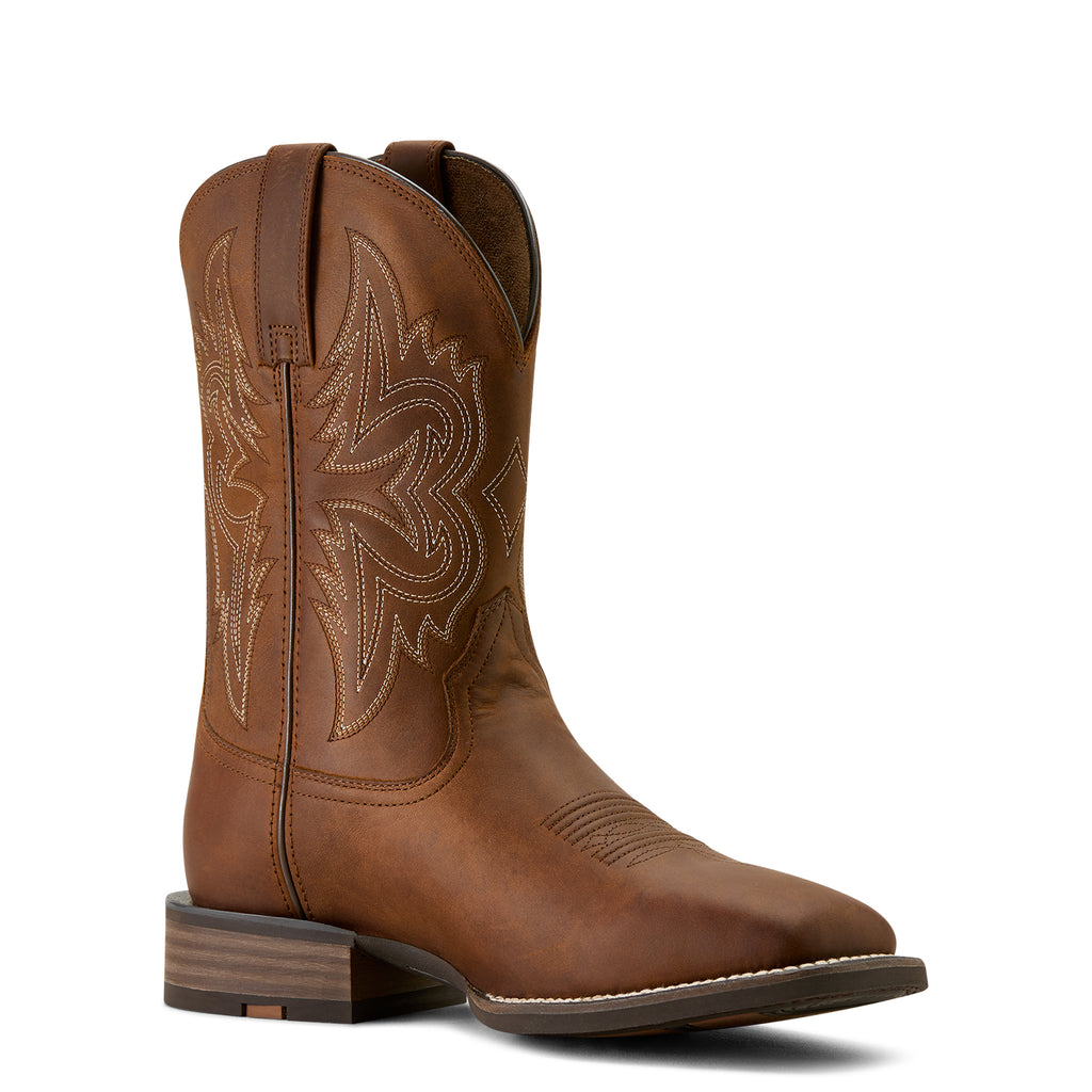 Ariat Men's Distressed Brown Western Big Rig Wide Square Toe Cowboy Boot 10063869