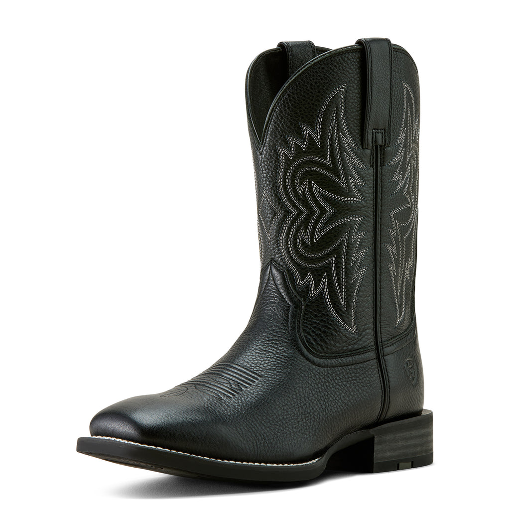 Ariat Men's Black Deertan Western Big Rig Wide Square Toe Cowboy Boot 10063870