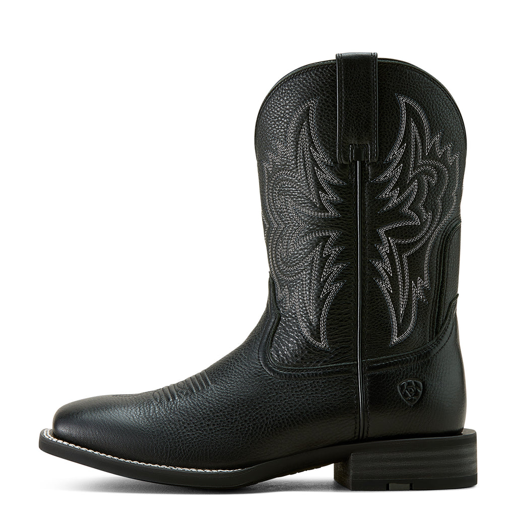 Ariat Men's Black Deertan Western Big Rig Wide Square Toe Cowboy Boot 10063870