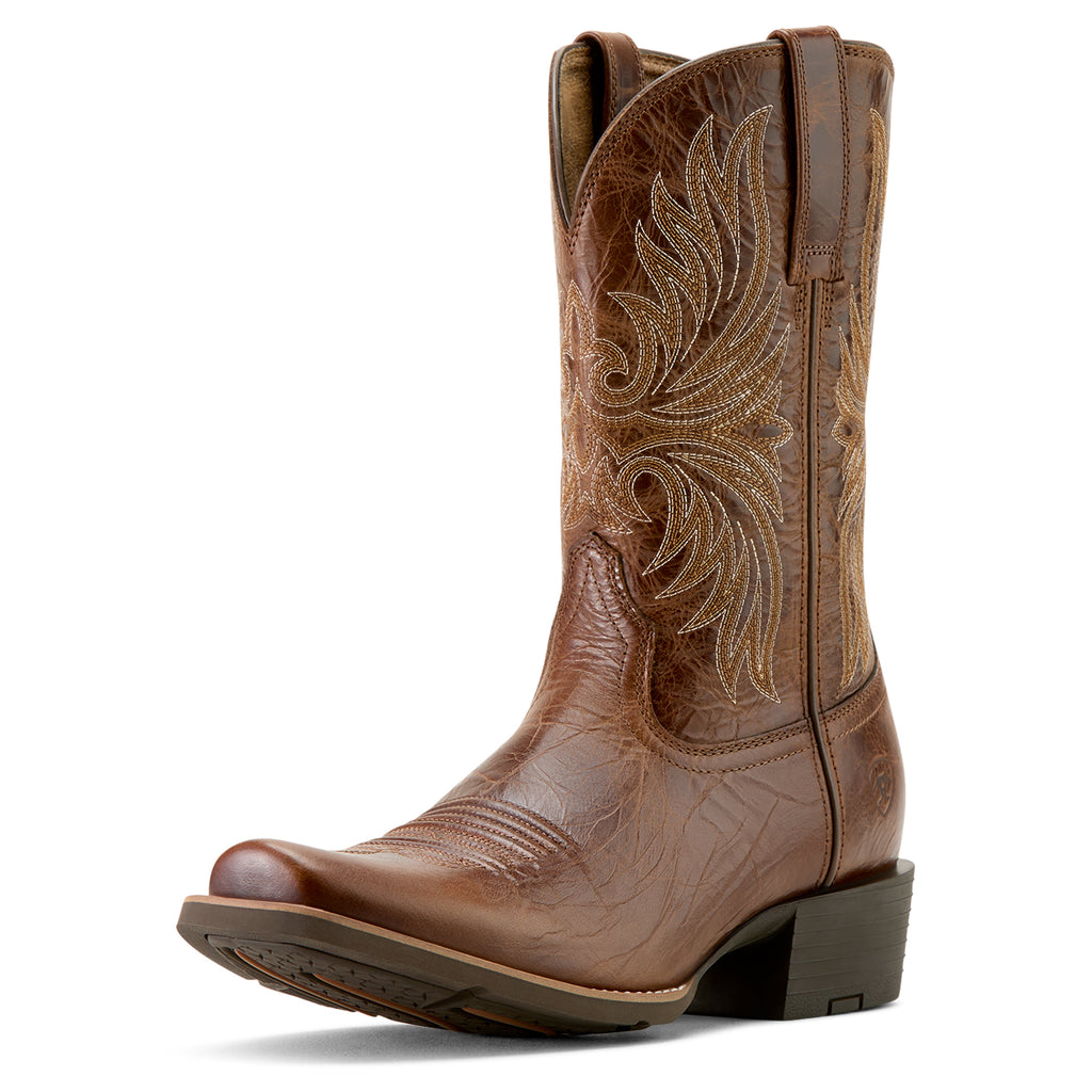 Ariat Men's Dark Tan Sport Narrow Cutter Toe Cowboy Boot 10063959