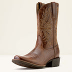 Ariat Men's Dark Tan Sport Narrow Cutter Toe Cowboy Boot 10063959