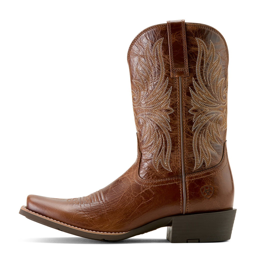 Ariat Men's Dark Tan Sport Narrow Cutter Toe Cowboy Boot 10063959