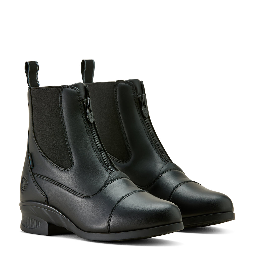 Ariat Women's Black Heritage Zip Waterproof Paddock Boot 10063862
