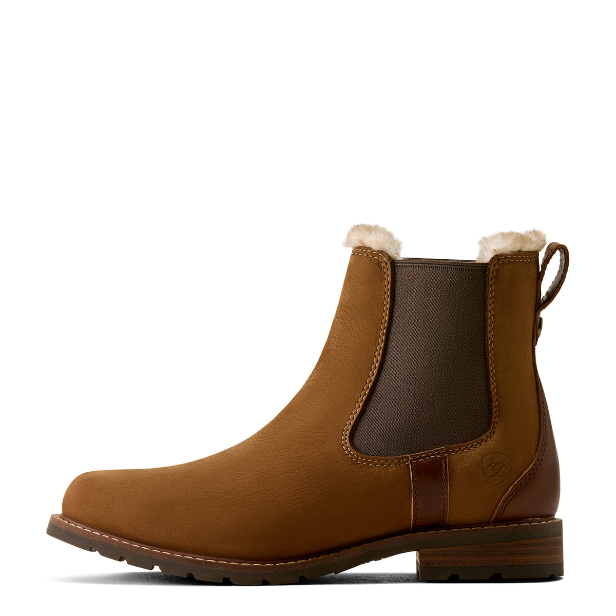 Ariat Women's Amber Brown Wexford Sherpa Waterproof Chelsea Boot 10063876