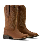Ariat Women's Frontier Brown Hybrid Ranchward Square Toe Western Boot 10063901