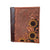 Alamo Saddlery Portfolios Large portfolio golden and chocolate leather waffle and sunflower tooling