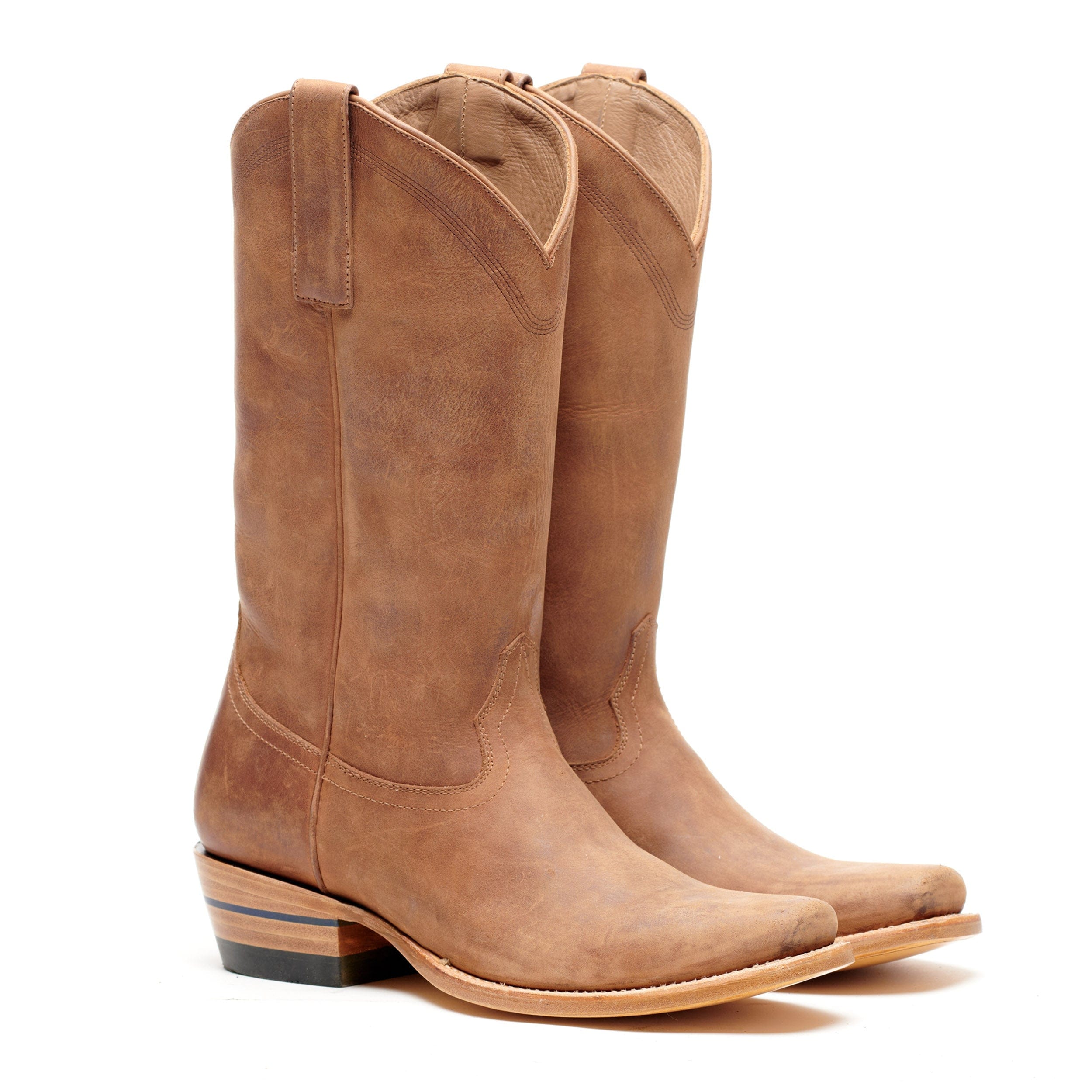 Alvies Men's Boots Dancing Outlaw Weathered Brown / 8 / D Alvies Men's The Shoal Creek Cowboy Boots