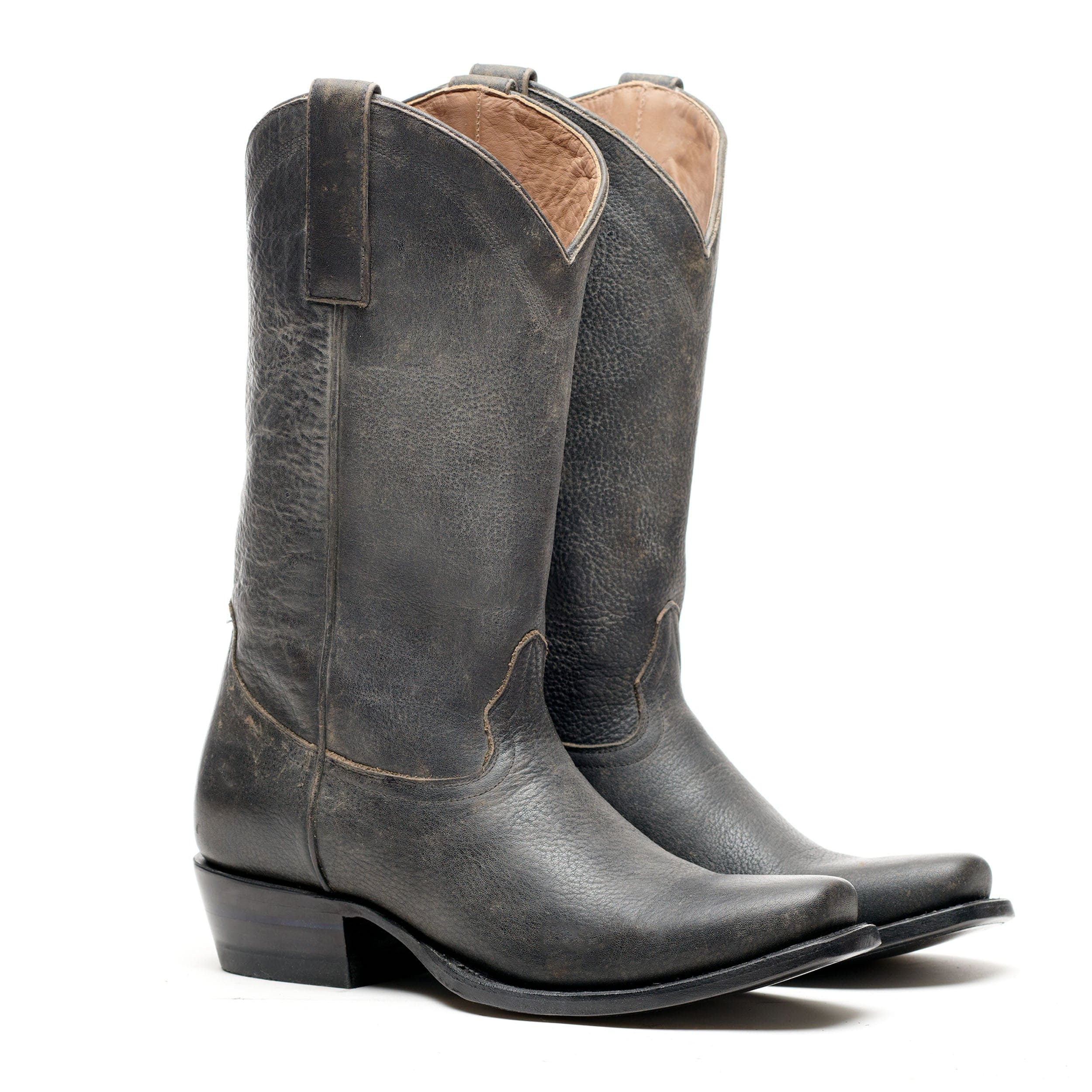 Alvies Men's Boots Shaken Not Stirred Weathered Black / 8 / D Alvies Men's The Shoal Creek Cowboy Boots