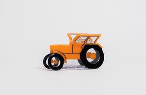 American Farm Company Claw Clip Orange Tractor Hair Clip