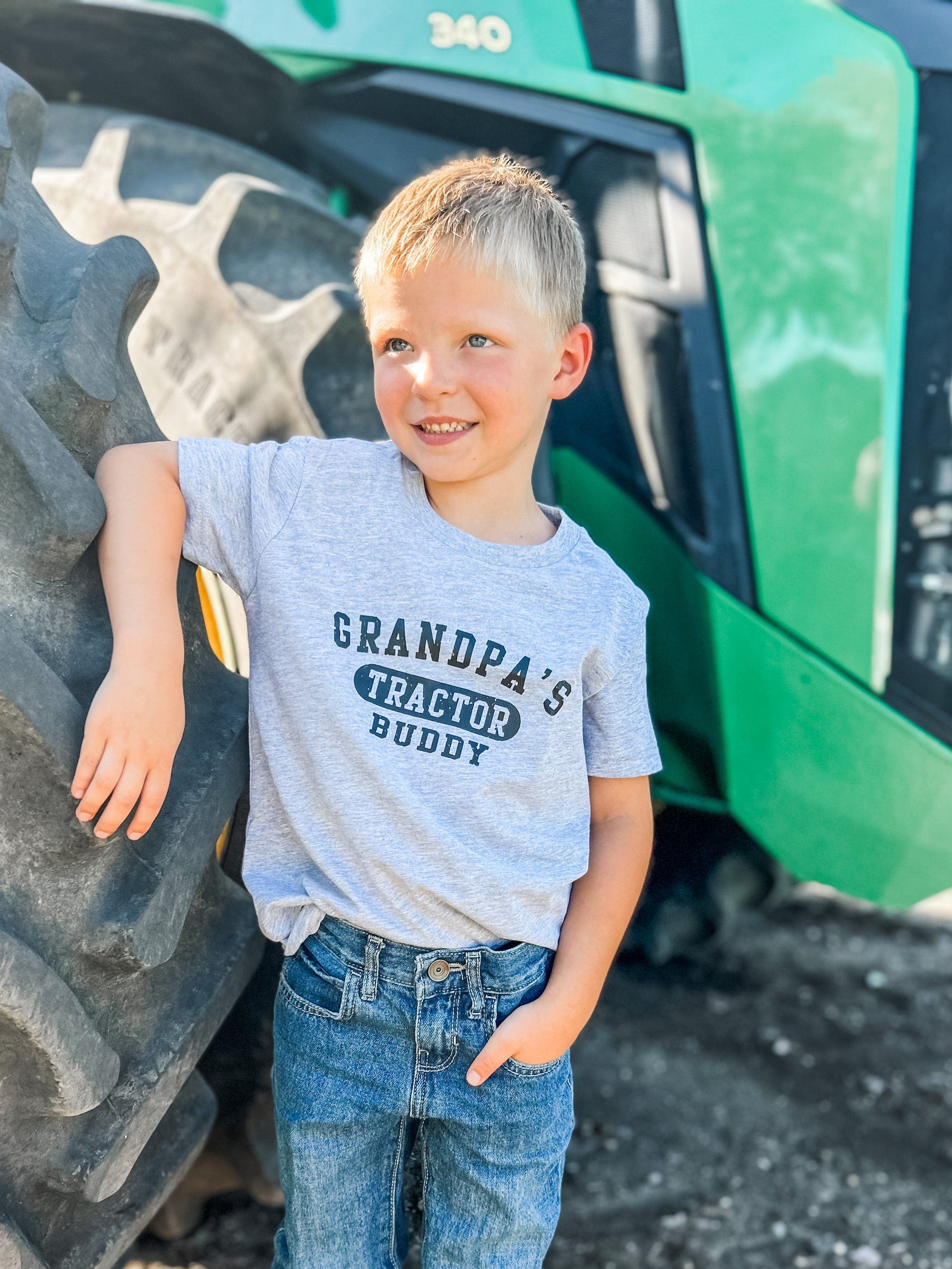 American Farm Company Kids Tee 'Grandpas Tractor Buddy' Toddler/Youth Tees