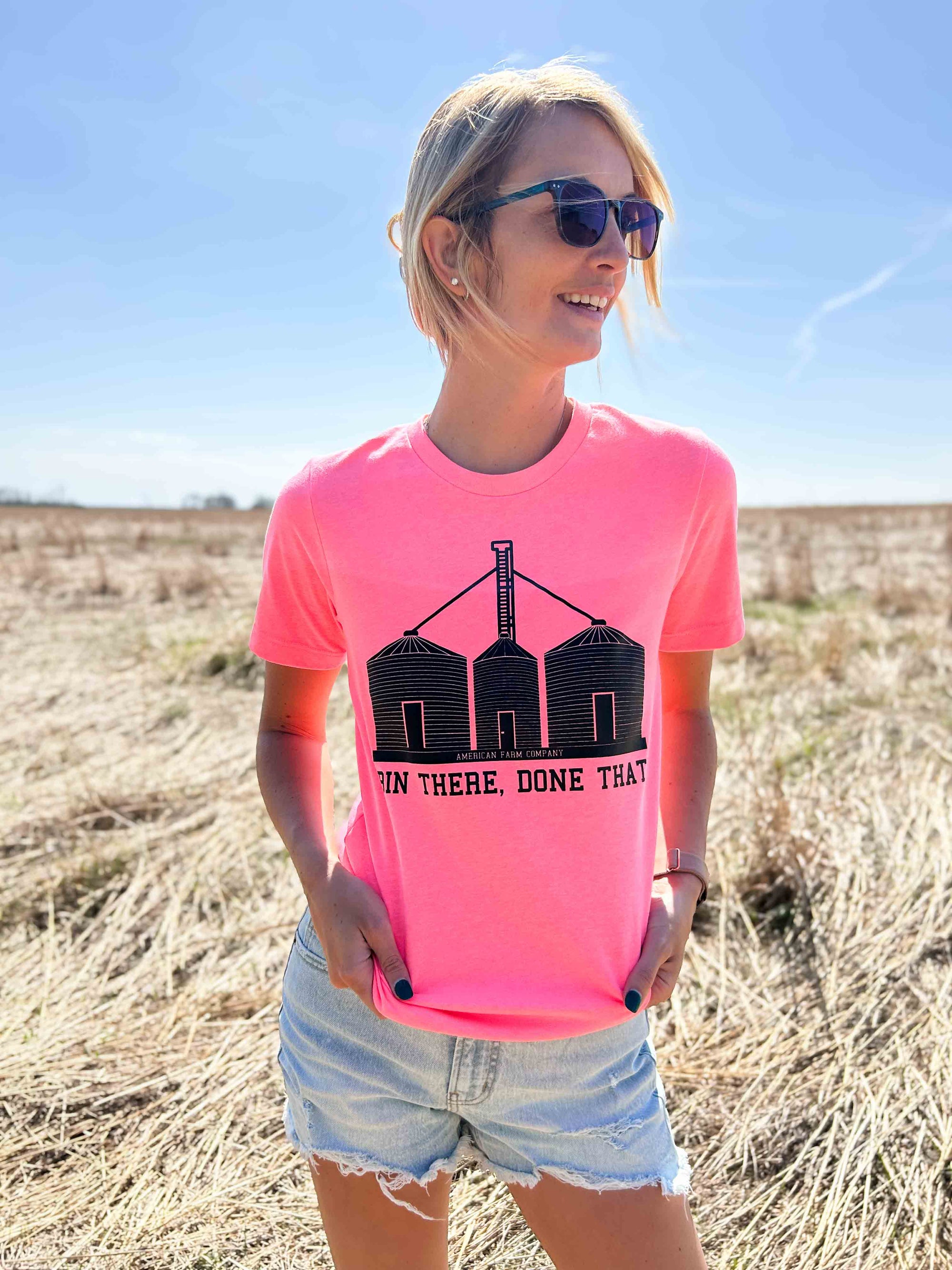 American Farm Company Shirts 'Bin There Done That' Pink Tee