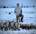 American Flyway Waterfowl AF Waterfowl Old School Green & Brown Camo Puffer Vest