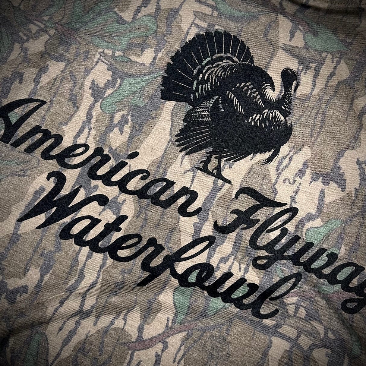 American Flyway Waterfowl AFW Outdoors Turkey Greenleaf Mossy Oak Tee