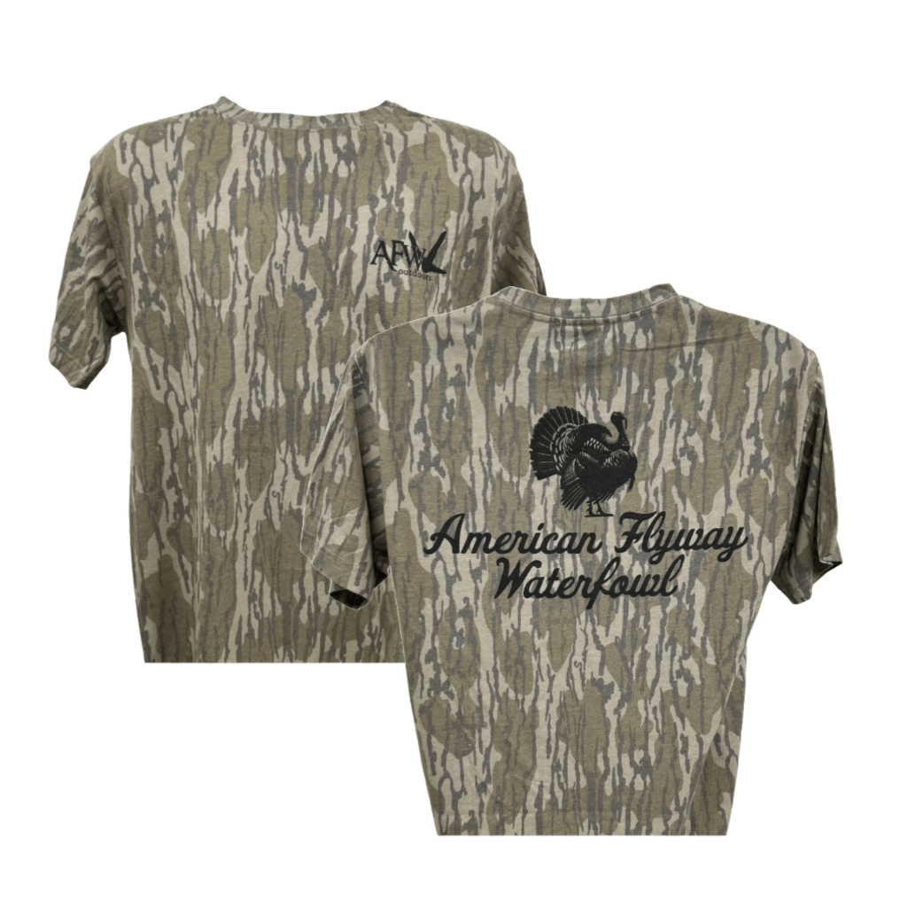 American Flyway Waterfowl AFW Outdoors Turkey Mossy Oak Tee