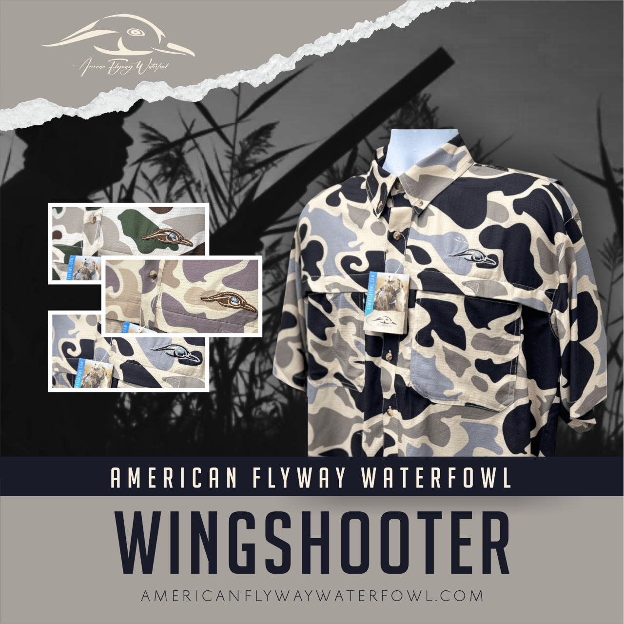 American Flyway Waterfowl AFW Wingshooter's Shirt