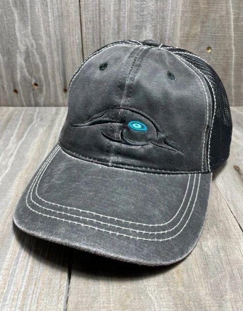 American Flyway Waterfowl Black on Black Relaxed Fit Waxed Cotton w/ Mesh Back