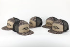 American Flyway Waterfowl Hats 7 Panel Hardwoods AFW Style w- 3 D Puff and Black Mesh