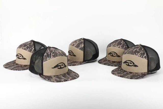 American Flyway Waterfowl Hats 7 Panel Hardwoods AFW Style w- 3 D Puff and Black Mesh