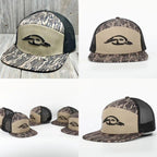 American Flyway Waterfowl Hats 7 Panel Hardwoods AFW Style w- 3 D Puff and Black Mesh