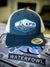 American Flyway Waterfowl Hats AFW Fishing Blue Trim Patch Hat - Navy/ White Snapback Trucker