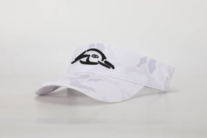 American Flyway Waterfowl Hats Artic Camo Visor W/ Puff Logo