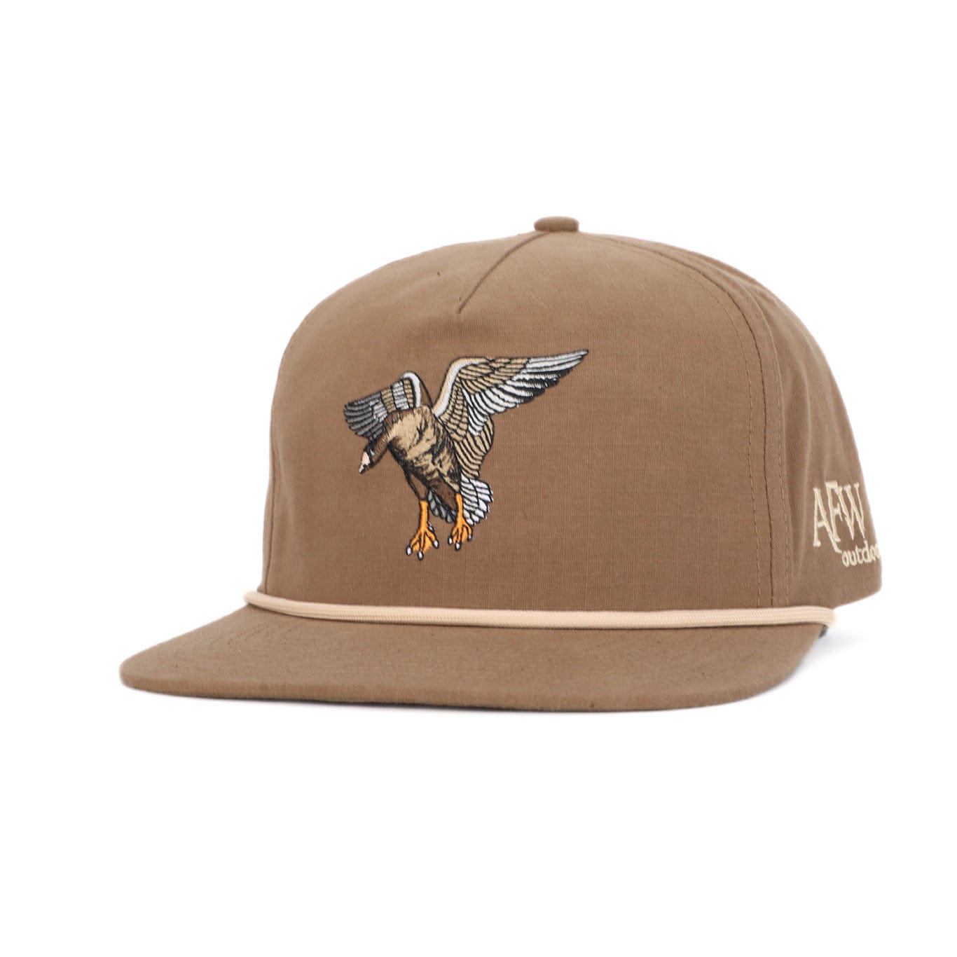 American Flyway Waterfowl Hats Brown w/ Tan Rope Specklebelly RipStop Hat