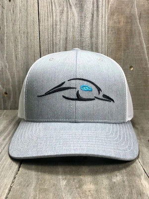 American Flyway Waterfowl Hats Heather Grey - White Mesh Back - The Original Trucker Hat