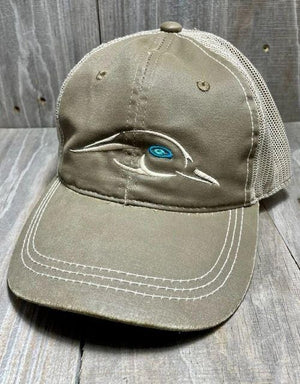 American Flyway Waterfowl Hats Khaki Relaxed Fit Waxed Cotton w/ Mesh Back