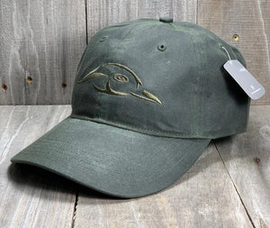 American Flyway Waterfowl Hats Solid Olive Waxed Cap