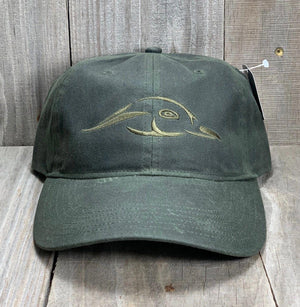 American Flyway Waterfowl Hats Solid Olive Waxed Cap