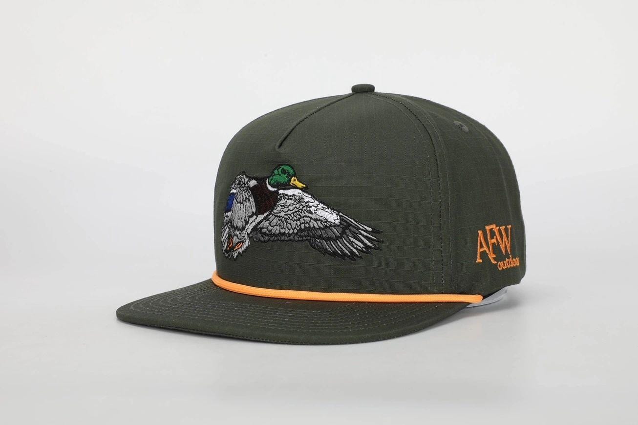 American Flyway Waterfowl Hats THE MALLARD DRAKE RIPSTOP ROPE HAT