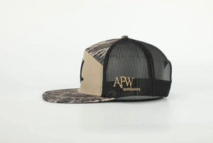 American Flyway Waterfowl Hats Turkey Tracks 7 Panel Hardwoods AFW Style