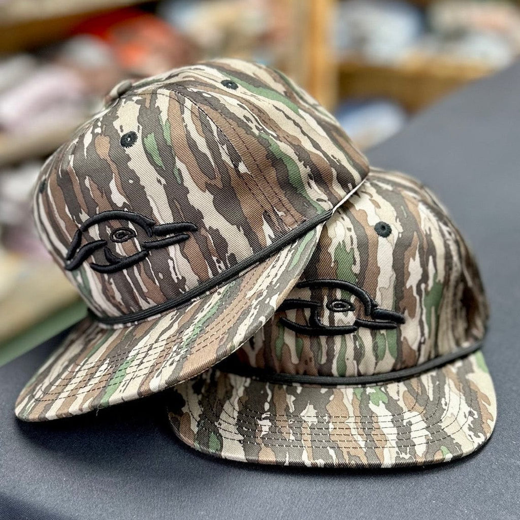 American Flyway Waterfowl Old School Camo Vintage Rope AFW Logo Old Rope Hat Realtree Original