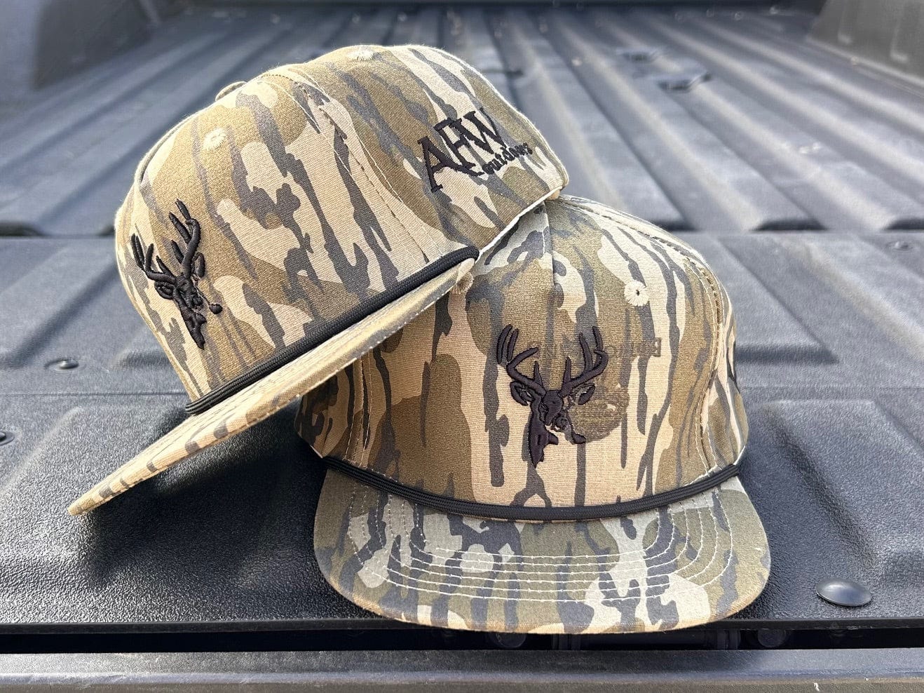 American Flyway Waterfowl Old School Camo Vintage Rope Buck Youth Old Rope Original Bottomland Mossy Oak Hats