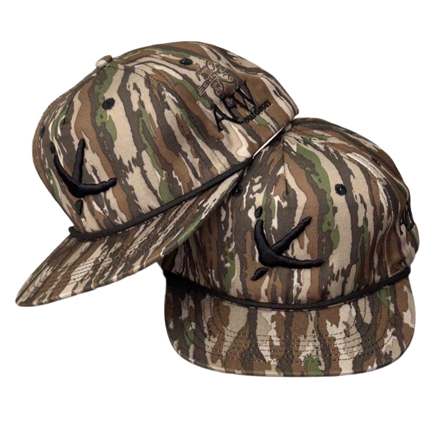 American Flyway Waterfowl Old School Camo Vintage Rope Old Rope Hat Realtree Original w- Turkey Tracks