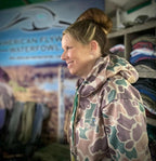 American Flyway Waterfowl Outerwear AF Waterfowl Old School Green and Brown Performance Hoodie